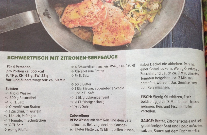 SPADA MIT ZITRONEN-SENF-SOSSE
